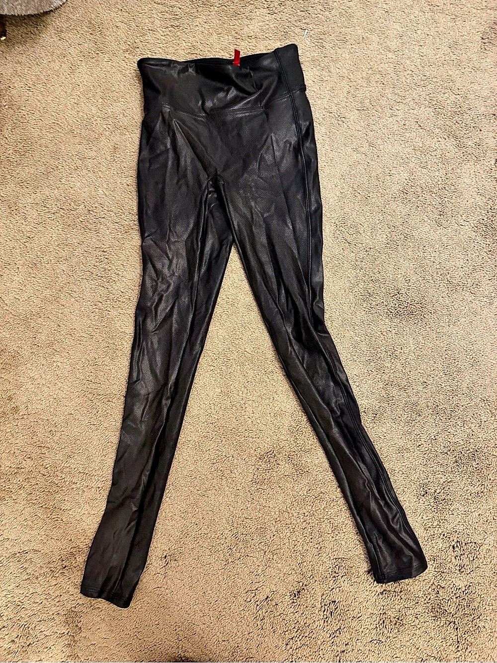 Spanx Leather Leggings Size XS Like New